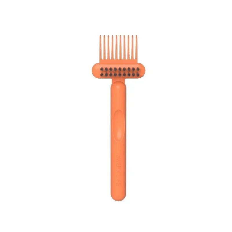 2In1 Comb Cleaning Brush Hairbrush Cleaner Rake Comb Embedded Tool Mini Hair Dirt Remover for Removing Hair Dust Home Salon Use