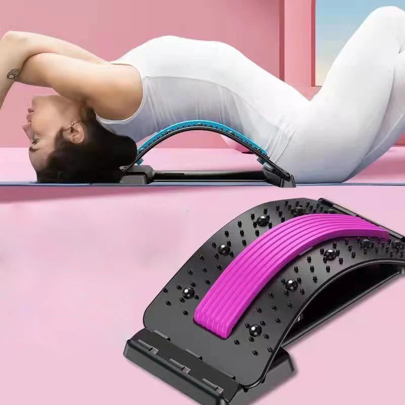 Back Stretcher for Back Pain Relief, Multi-Level Back Cracker Board, Lower and Upper Back Support for Herniated Disc