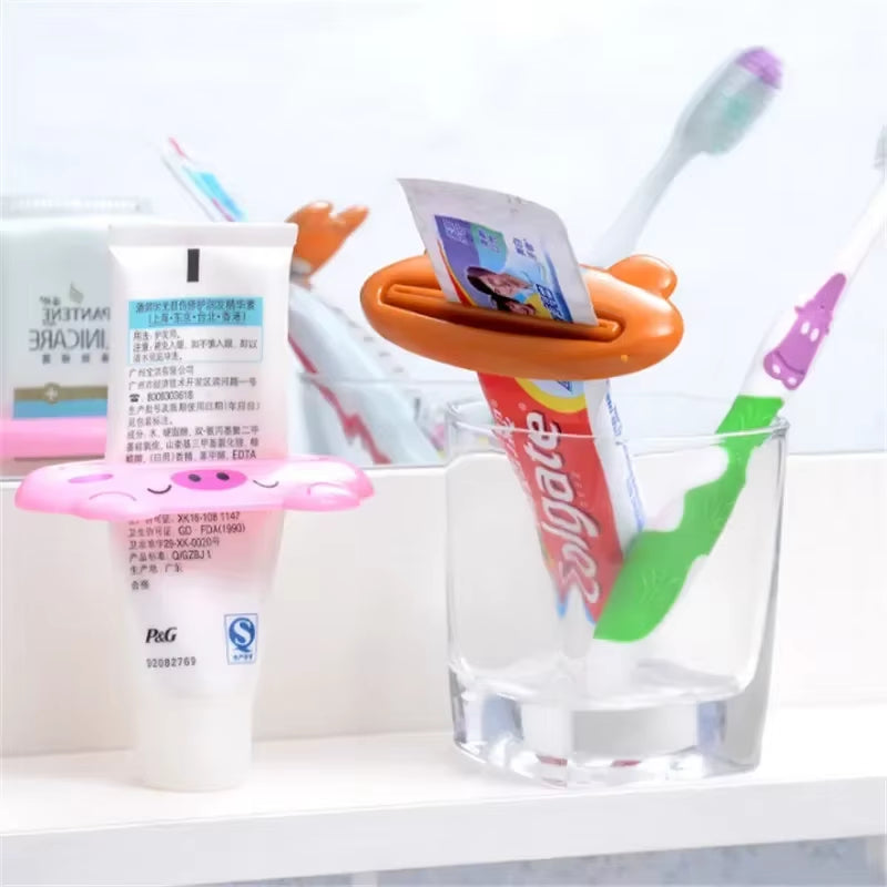 Multi-Function Tool Kitchen Supplies Bathroom Cartoon Toothpaste Squeezer Kitchen Gadget Bathroom Decoration Useful Home Tools